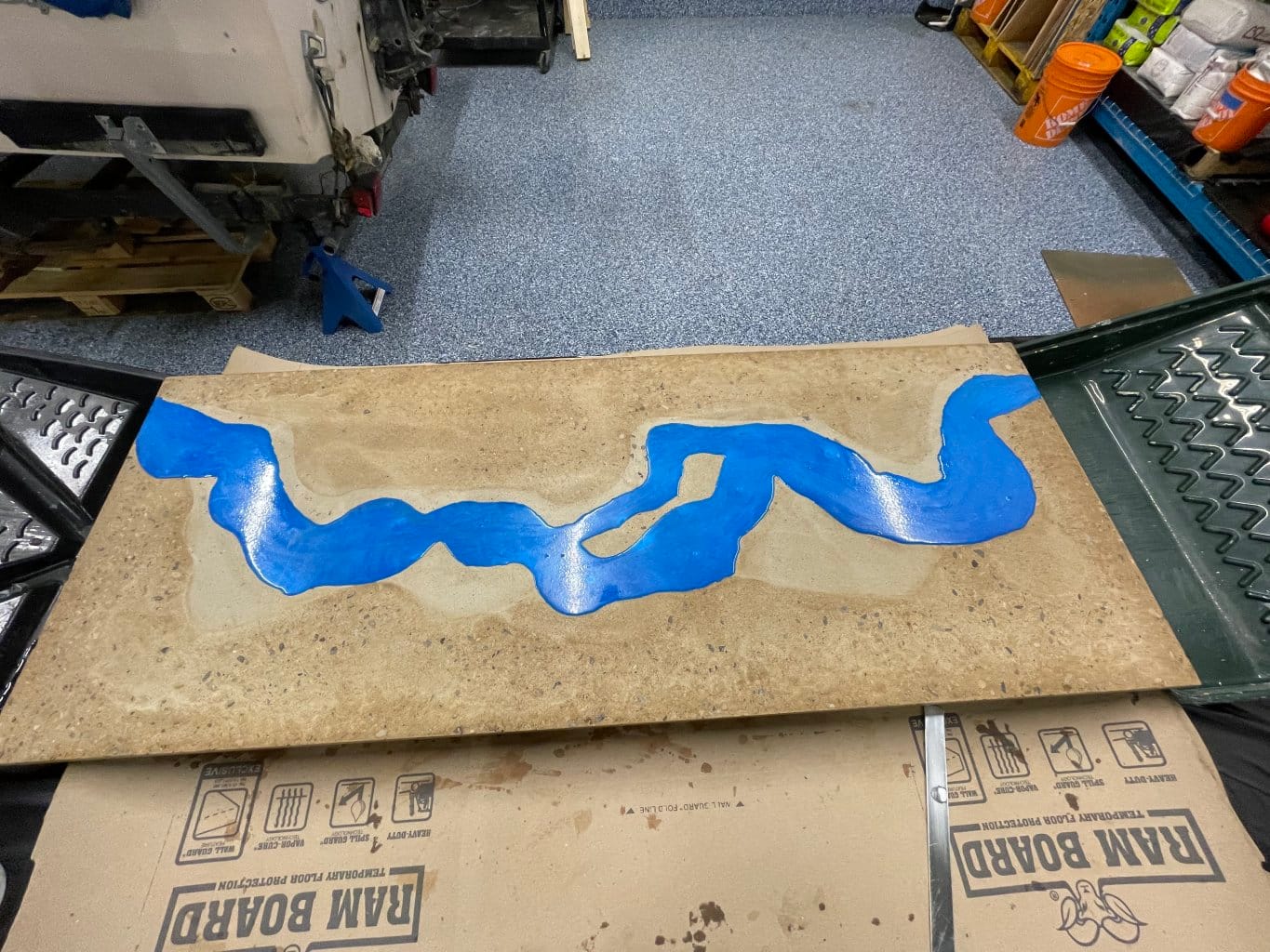 Job39 3 Concrete Countertop Blue