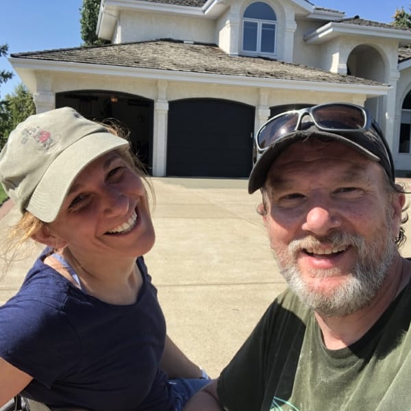 Picture of Ana y Darren- owners of Alberta Custom Concrete